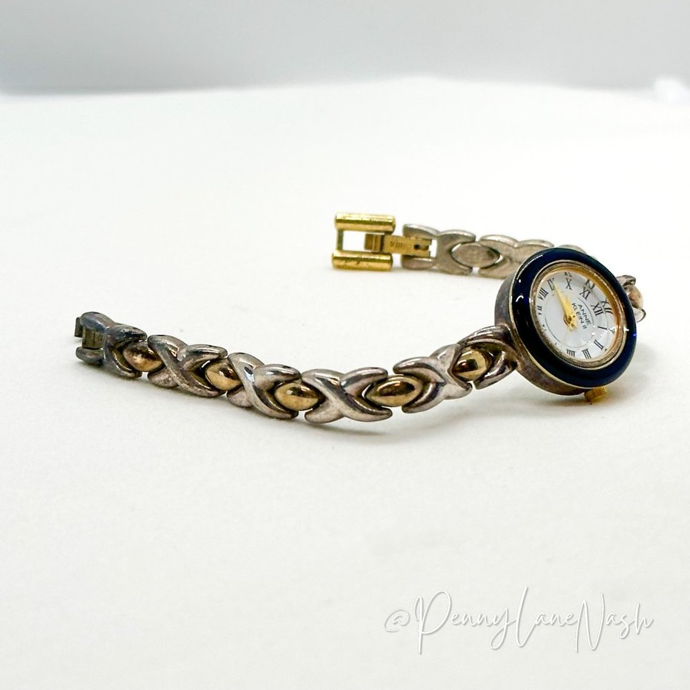 Anne Klein 10/1963 Two Tone Quartz Analog Watch - Picture 3 of 6